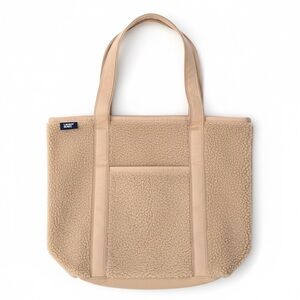 Lands' End Beige Sherpa Tote Bag